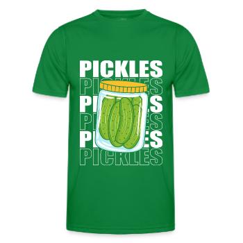 Gurke Gurken Essiggurke - Männer Funktions-T-Shirt - Kelly Green - Vorne - AI Model Male 178 dark (178cm)