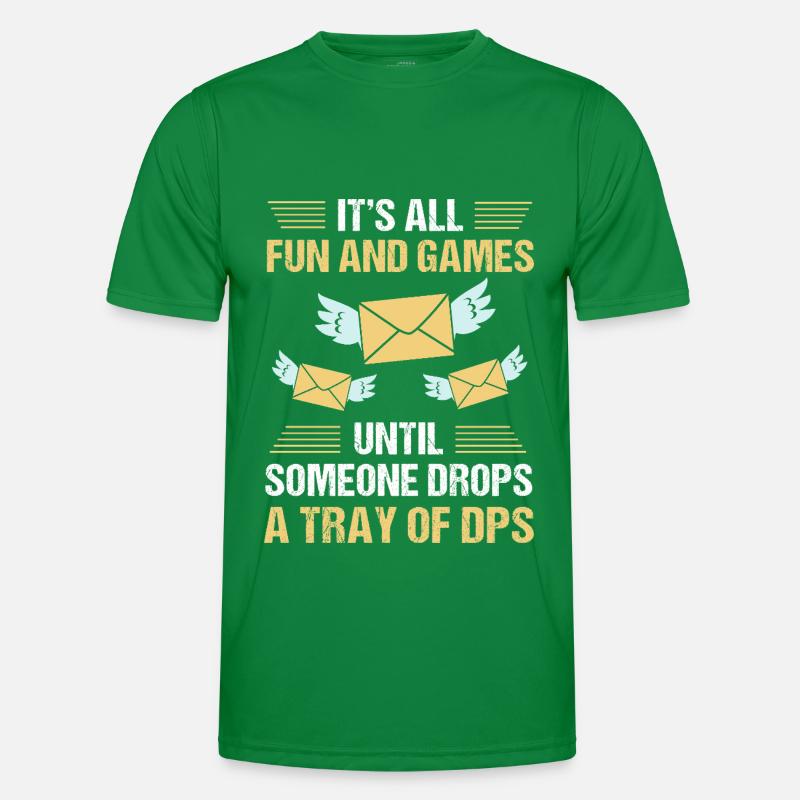 Post Poststempel Postbote Männer Funktions-T-Shirt