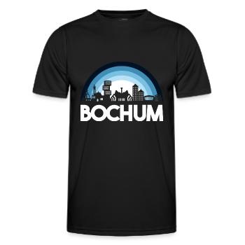 Bochum Bochum Ruhrpott Ruhr Area Ruhrstadt - Men's Functional T-Shirt - black - Front - AI Model Male 178 dark (178cm)