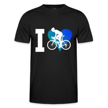 Vélo de route Vélo de route Vélo de route Cyclisme sur route féminin - T-shirt sport Homme - noir - Devant - AI Model Male 178 dark (178cm)