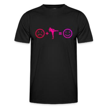 Thai Boxing Muay Thai Thai Boxer Thai Boxing - Men's Functional T-Shirt - black - Front - AI Model Male 178 dark (178cm)