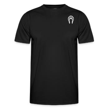 Chief Logo - Men's Functional T-Shirt - black - Front - AI Model Male 178 dark (178cm)