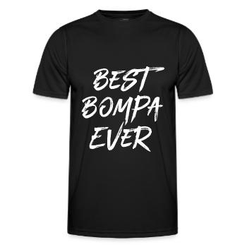 Bester Bompa Belgien Opa flämisch Vater Flandern - Männer Funktions-T-Shirt - Schwarz - Vorne - AI Model Male 178 dark (178cm)