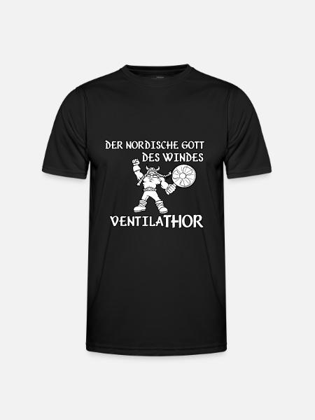 VentilaThor - Männer Funktions-T-Shirt - Schwarz