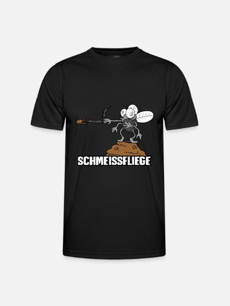 Schmeissfliege - Männer Funktions-T-Shirt - Schwarz