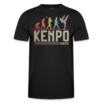 Kenpo Karaté Evolution Arts Martiaux Evolution - T-shirt sport Homme - noir - Devant - AI Model Male 178 dark (178cm)