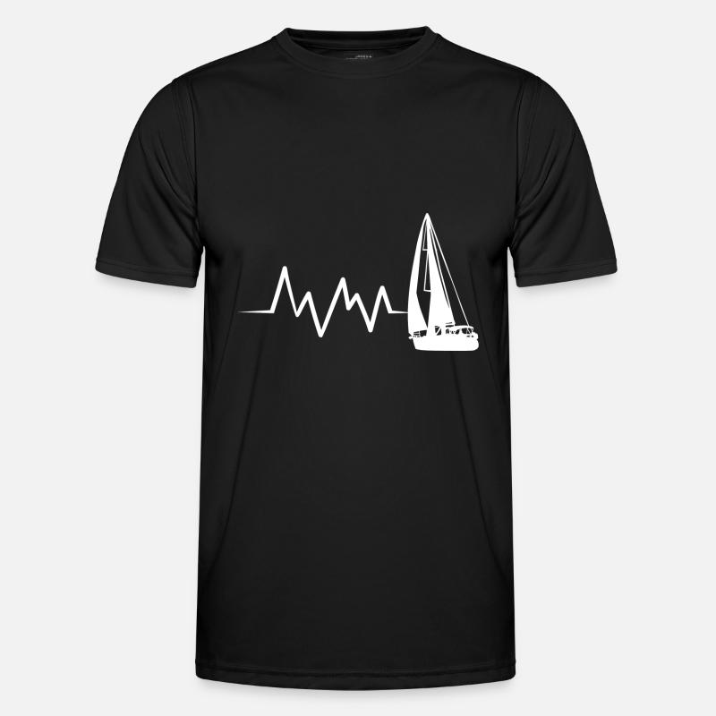 Schleier - Männer Funktions-T-Shirt - Schwarz