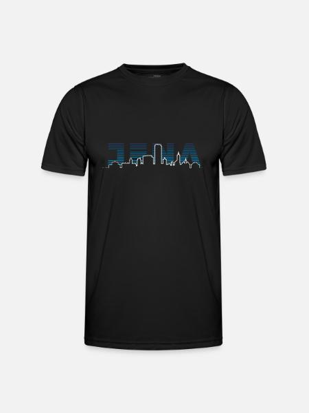 Jena Silhouette Skyline - Men's Functional T-Shirt - black