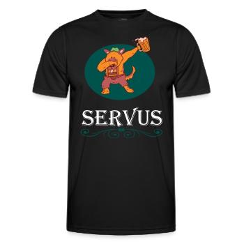 Tracht Bayrisch Trachten Bayern Ersatz Bär Tirol - T-shirt sport Homme - noir - Devant - AI Model Male 178 dark (178cm)
