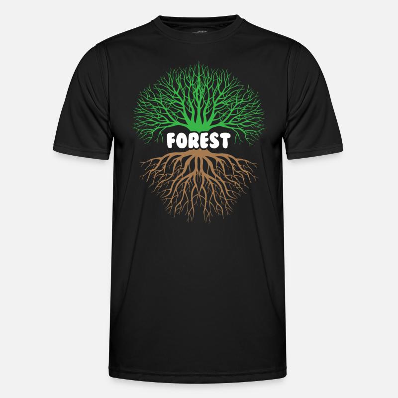 Save Forest Environmental Lover - Männer Funktions-T-Shirt - Schwarz