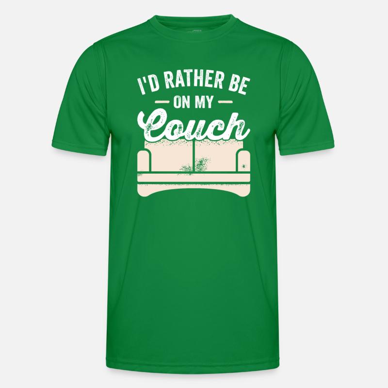 I'd rather be on my Couch Chiller Couch Potato Männer Funktions-T-Shirt