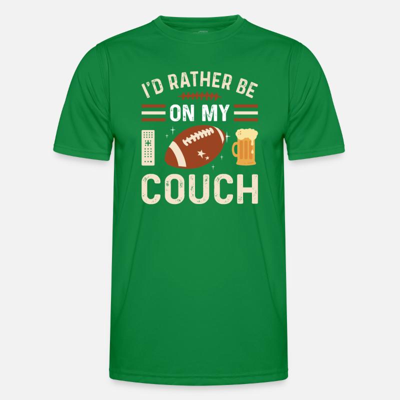 I'd rather be on my Couch Chiller Couch Potato Männer Funktions-T-Shirt