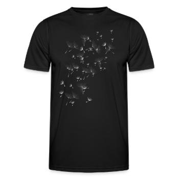 Pissenlit - T-shirt sport Homme - noir - Devant - AI Model Male 178 dark (178cm)