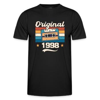 Born Gift Original 1998 Gift Idea 1998 - T-shirt sport Homme - noir - Devant - AI Model Male 178 dark (178cm)