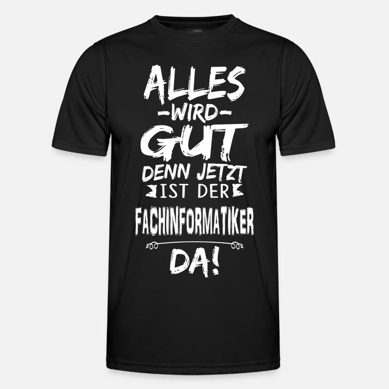 FACHINFORMATIKER - Männer Funktions-T-Shirt - Schwarz