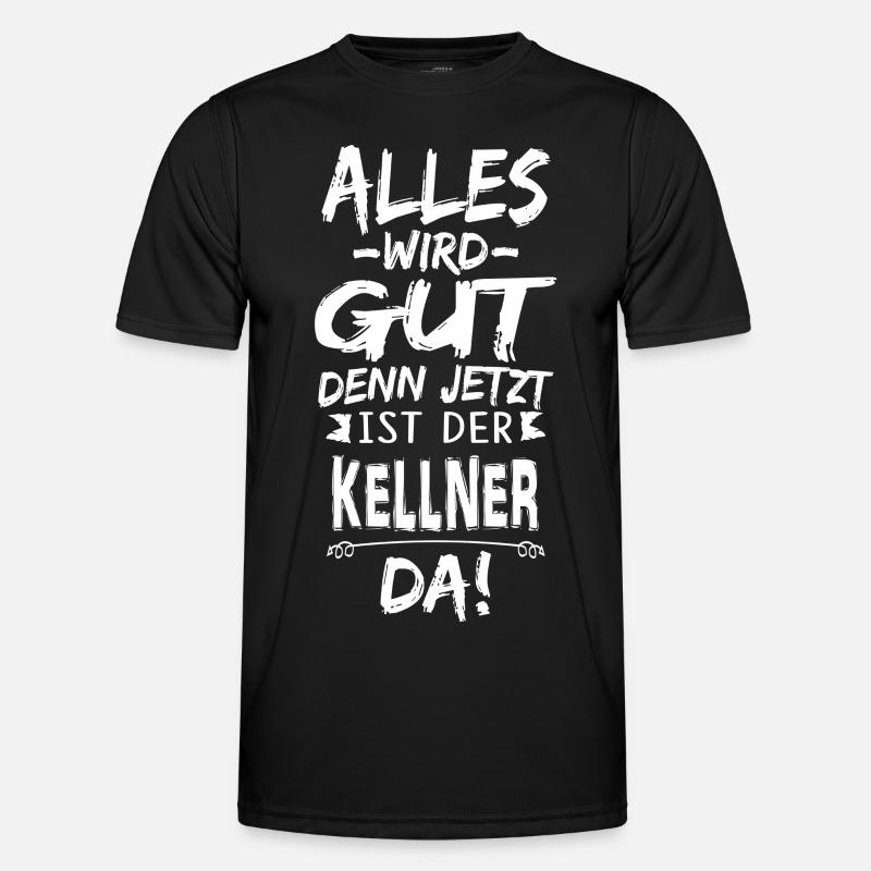 KELLNER - Männer Funktions-T-Shirt - Schwarz
