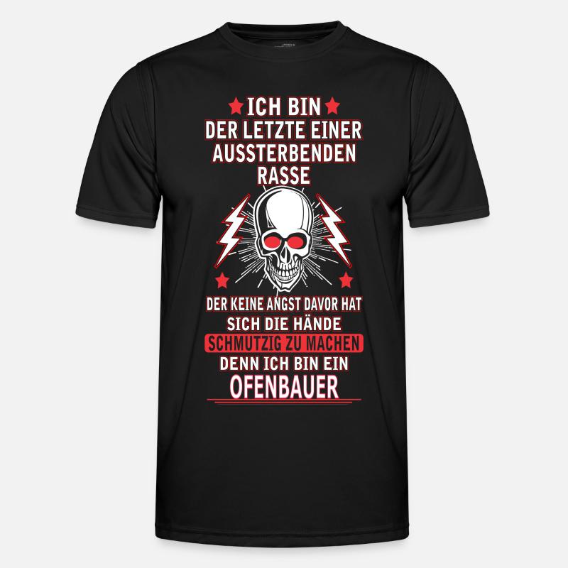OFENBAUER - Männer Funktions-T-Shirt - Schwarz