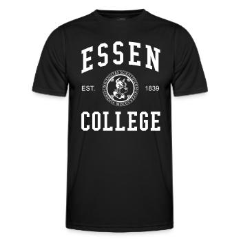 Collège universitaire d’Essen - T-shirt sport Homme - noir - Devant - AI Model Male 178 dark (178cm)