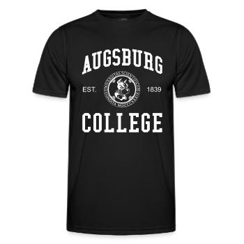 Augsburg College Université des sciences appliquées - T-shirt sport Homme - noir - Devant - AI Model Male 178 dark (178cm)