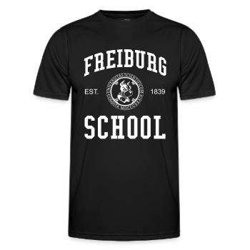 Freiburg School University College School University - T-shirt sport Homme - noir - Devant - AI Model Male 178 dark (178cm)