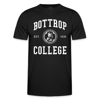 Bottrop College University Universität Hochschule - Men's Functional T-Shirt - black - Front - AI Model Male 178 dark (178cm)
