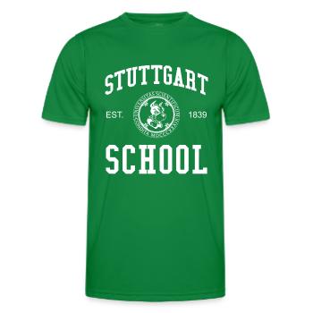 École de Stuttgart Université Universität Hochschule - T-shirt sport Homme - vert - Devant - AI Model Male 178 dark (178cm)