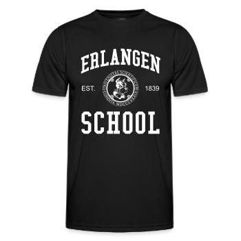 Erlangen School University College School University - T-shirt sport Homme - noir - Devant - AI Model Male 178 dark (178cm)