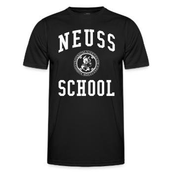 Neuss School University University University School - T-shirt sport Homme - noir - Devant - AI Model Male 178 dark (178cm)