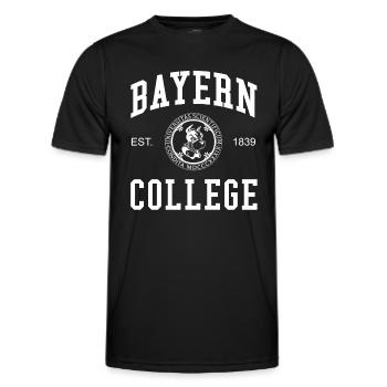 Collège de Bavière Collège universitaire - T-shirt sport Homme - noir - Devant - AI Model Male 178 dark (178cm)