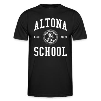 Hamburg Altona School Hochschule University Schule - Männer Funktions-T-Shirt - Schwarz - Vorne - AI Model Male 178 dark (178cm)