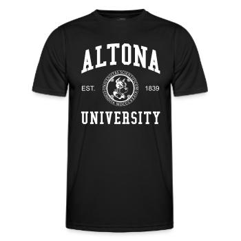 Hamburg Altona University Universität Hochschule - Männer Funktions-T-Shirt - Schwarz - Vorne - AI Model Male 178 dark (178cm)