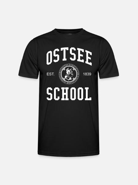 Ostsee School Hochschule University Schule Uni - Men's Functional T-Shirt - black