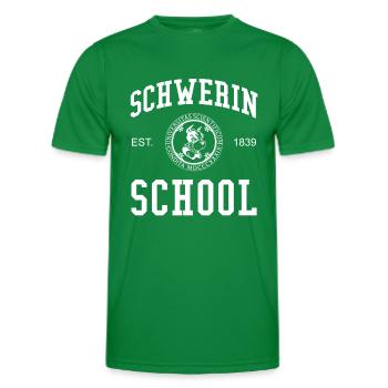 École Schwerin Université Universität Schule Uni - T-shirt sport Homme - vert - Devant - AI Model Male 178 dark (178cm)