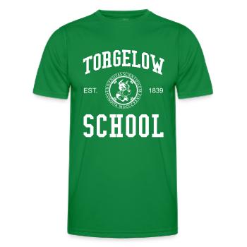 Torgelow School Universität Schule Uni University - T-shirt sport Homme - vert - Devant - AI Model Male 178 dark (178cm)
