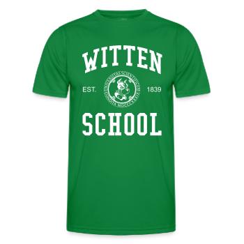 École de Witten, Hochschule, Université Schule Uni - T-shirt sport Homme - vert - Devant - AI Model Male 178 dark (178cm)