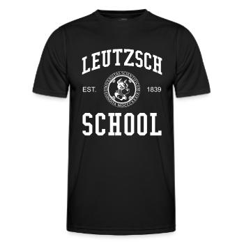 Leipzig Leutzsch School University School University - T-shirt sport Homme - noir - Devant - AI Model Male 178 dark (178cm)
