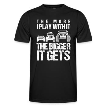 Offroading Puns Off-Road Vehicle Car Collector - Men's Functional T-Shirt - black - Front - AI Model Male 178 dark (178cm)