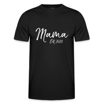 Erster Muttertag für frischgebackene Mütter süße Mama 2020 - Männer Funktions-T-Shirt - Schwarz - Vorne - AI Model Male 178 dark (178cm)