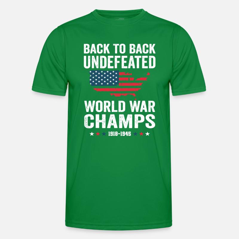 Champions invaincus de la Seconde Guerre mondiale consécutifs T-shirt sport Homme