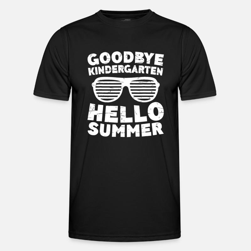 Goodbye Kindergarten Hello Summer - Men's Functional T-Shirt - black