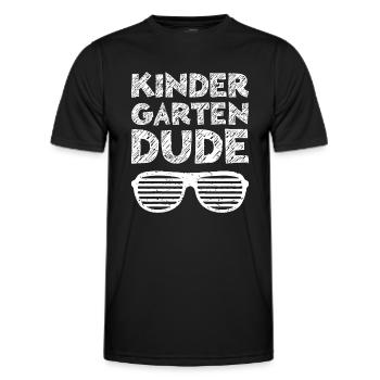 Kinder Kindergarten Kerl - Männer Funktions-T-Shirt - Schwarz - Vorne - AI Model Male 178 dark (178cm)