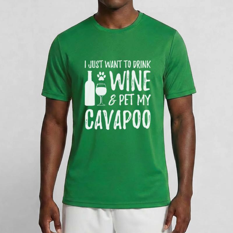 Vin et Cavapoo, pour Cavapoo Dog T-shirt sport Homme