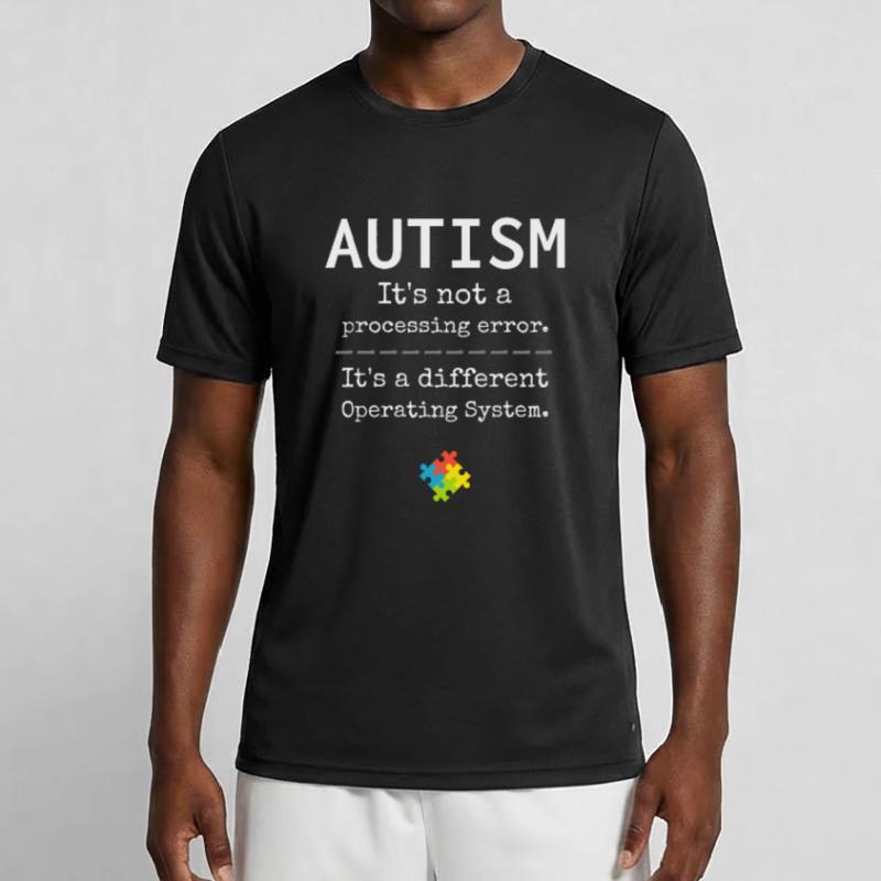 Sensibilisation à l’autisme: c’est un système d’exploitation différent T-shirt sport Homme