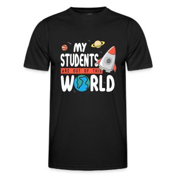 Mit einem Körper wie diesem, der Haare braucht, Haarkahle - Männer Funktions-T-Shirt - Schwarz - Vorne - AI Model Male 178 dark (178cm)