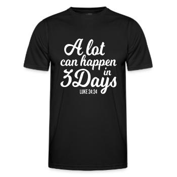 Black History Is American History - Men's Functional T-Shirt - black - Front - AI Model Male 178 dark (178cm)