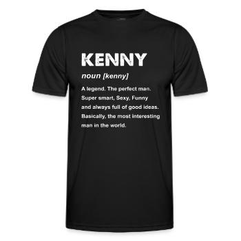 Coordonnatrice des manigances - T-shirt sport Homme - noir - Devant - AI Model Male 178 dark (178cm)