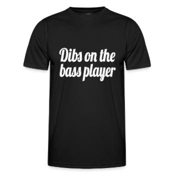 Dibs auf dem Bassisten - Männer Funktions-T-Shirt - Schwarz - Vorne - AI Model Male 178 dark (178cm)