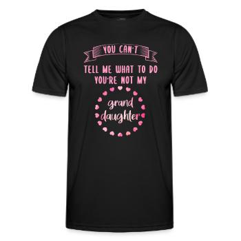 Du bist nicht meine Enkelin - Männer Funktions-T-Shirt - Schwarz - Vorne - AI Model Male 178 dark (178cm)