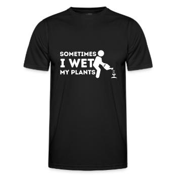 Parfois, je mouille mes plantes - Gardener Gardening - T-shirt sport Homme - noir - Devant - AI Model Male 178 dark (178cm)