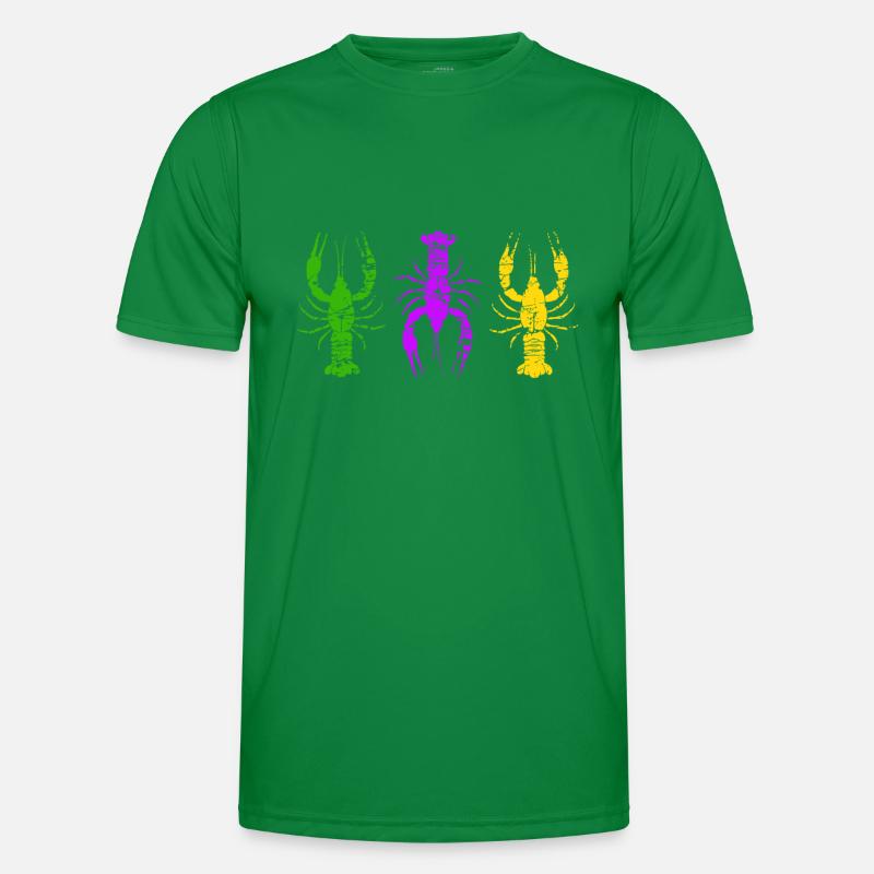 Mardi Gras Écrevisse Bouffon Bouffon Perle T-shirt sport Homme